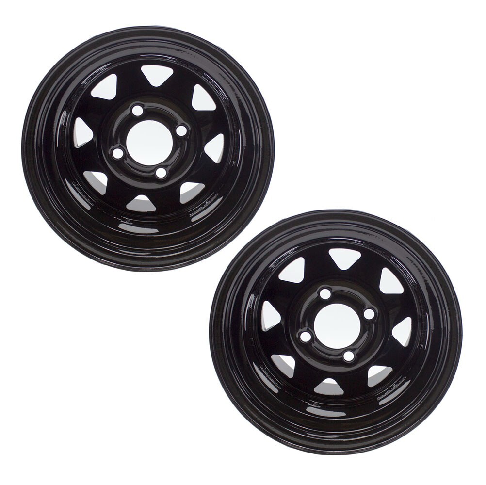 2 Pack 12×8.5 4/4 Wheel Rims Mowers Garden Lawn Tractors Mowers 12″ 8.5 4 holes