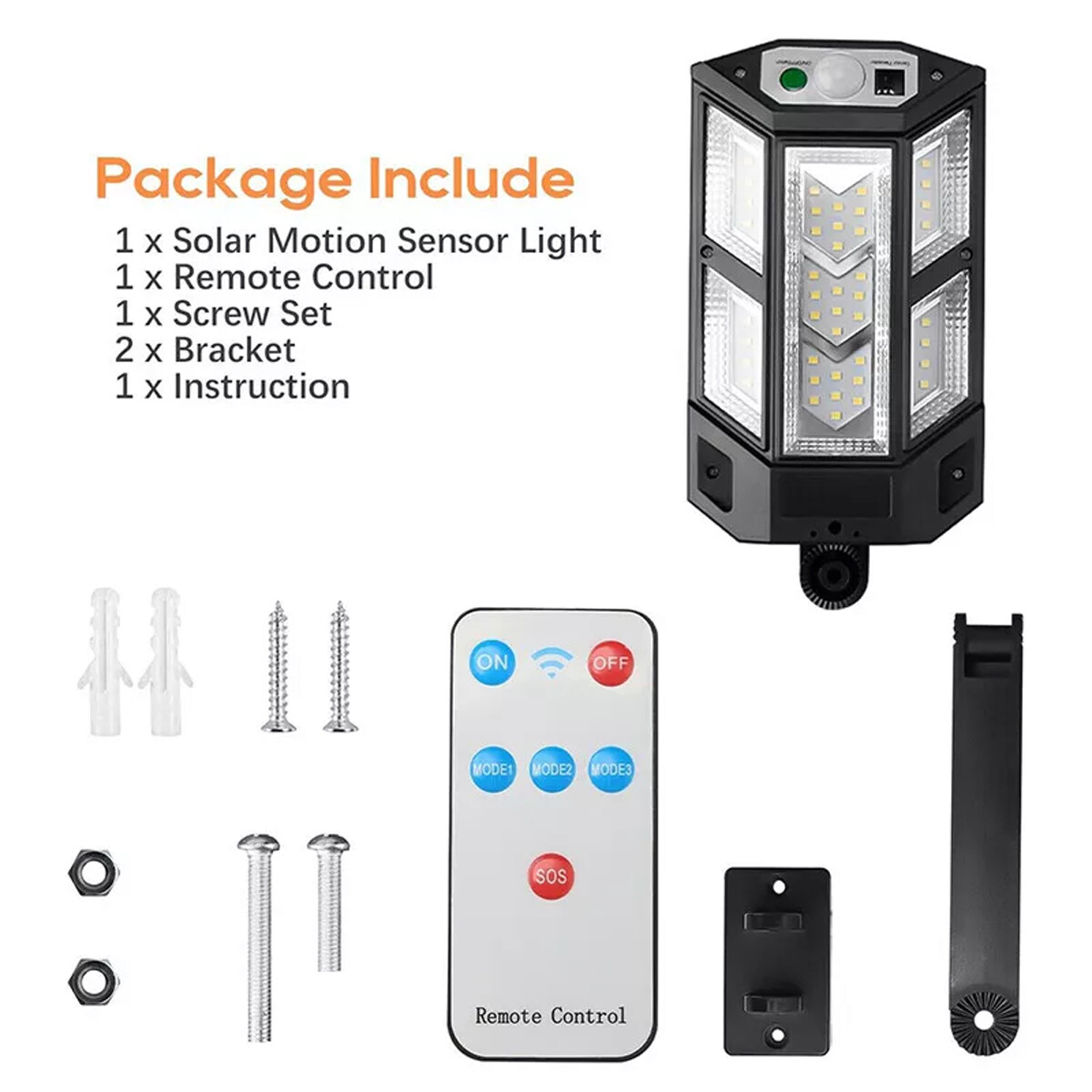 990000LM LED Solar Street Light Commercial Dusk To Dawn Outdoor Road Wall Lamp