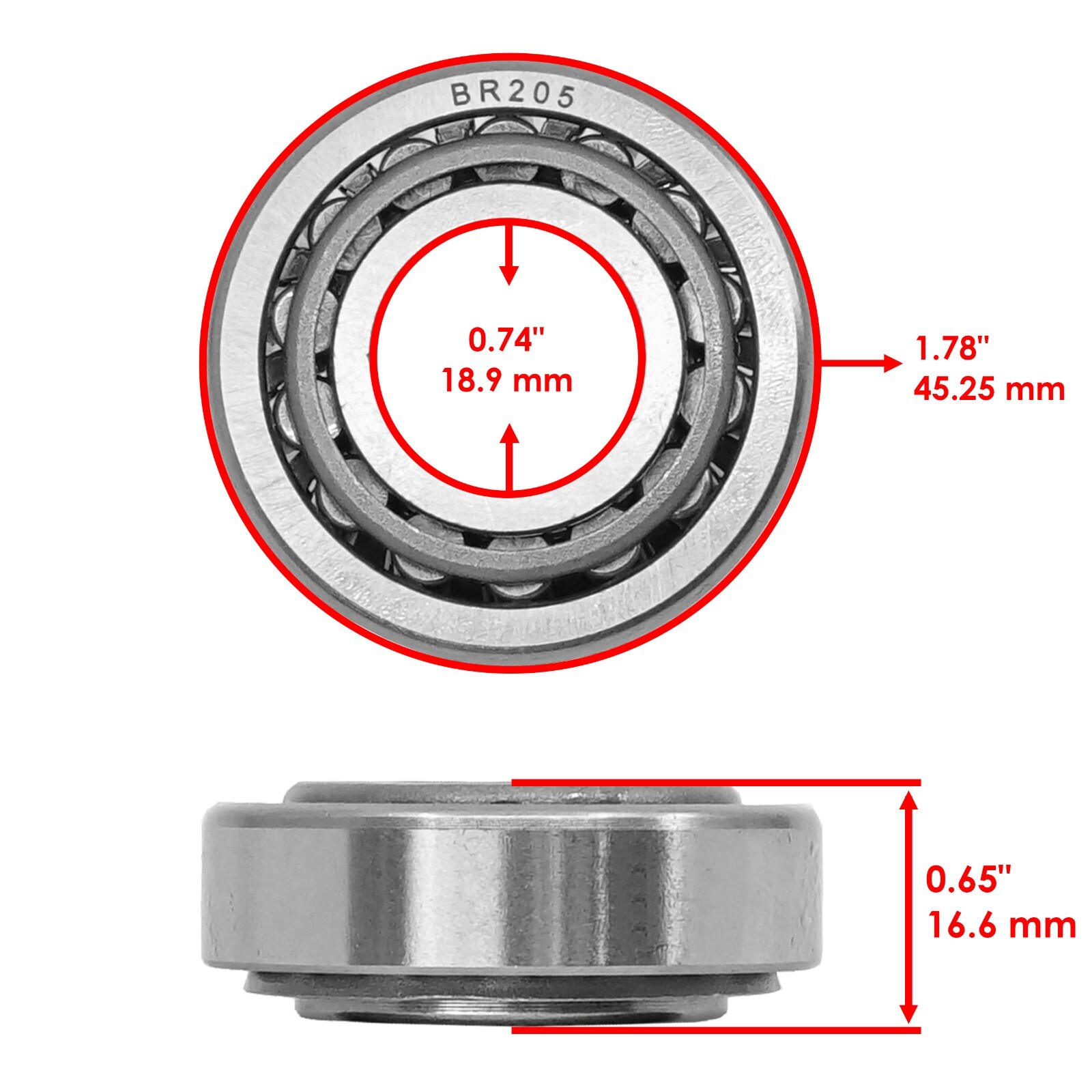 Mower Wheel Roller Bearing & Seal for Toro Z255 Z257 52″ / Z287 Z283 Z253 62″