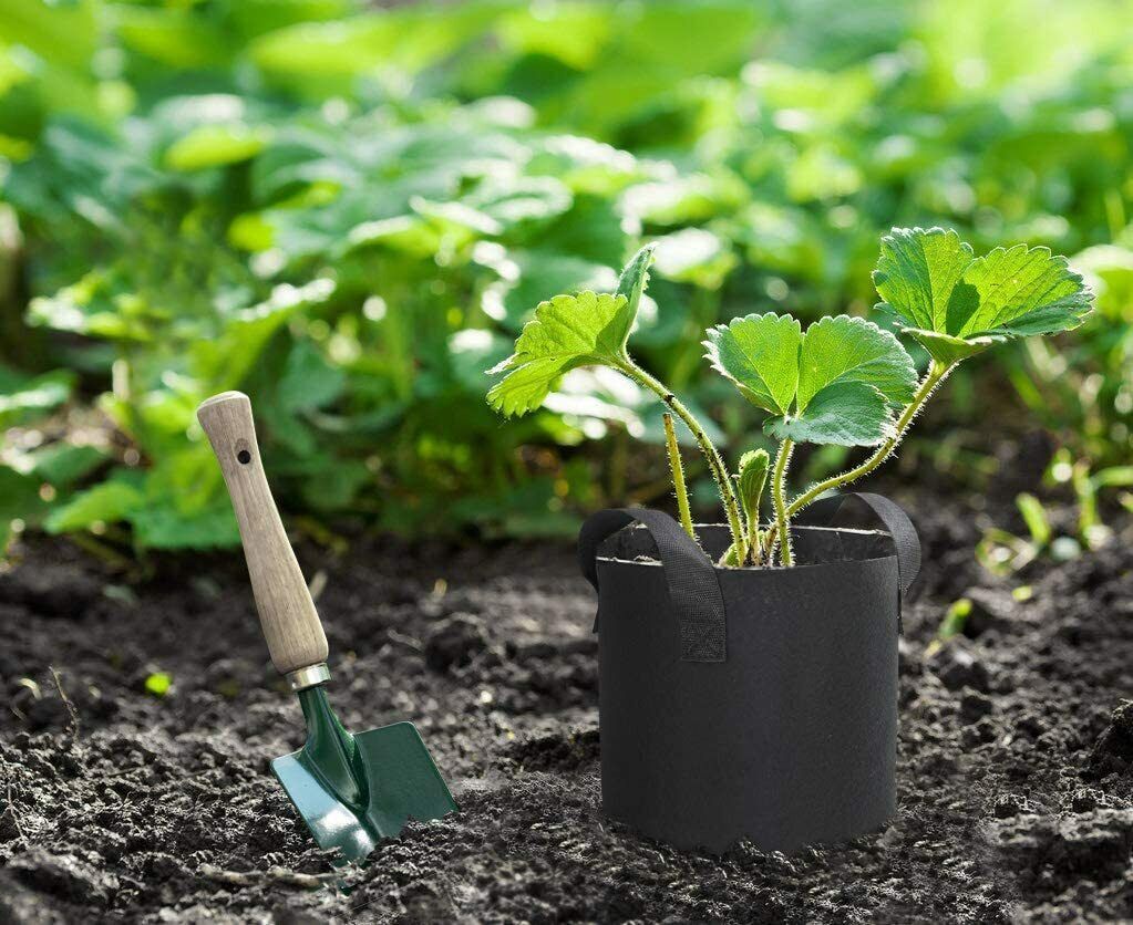 5/10 Pk Plant Grow Bags Thickened Nonwoven Fabric Pot Nursery Soil Bag 5/7Gallon