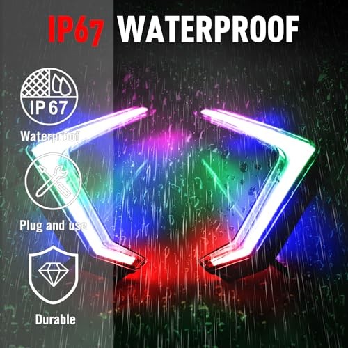 RZR XP Front Accent Lights – Chasing Color Fang Lights – RZR XP