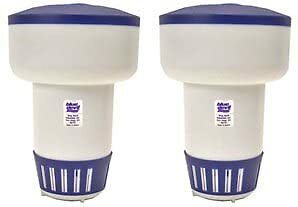 Blue Devil B8072 Elongated Floating Chlorinator Tablet, 2-Pack