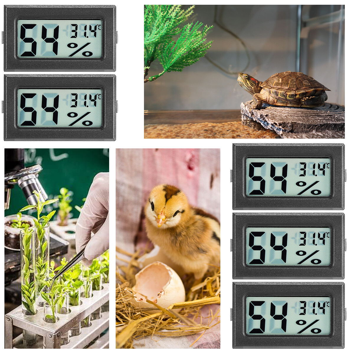 5/10/15/20 Pcs Humidity Meter Mini Digital Indoor Hygrometer Temperature Meter