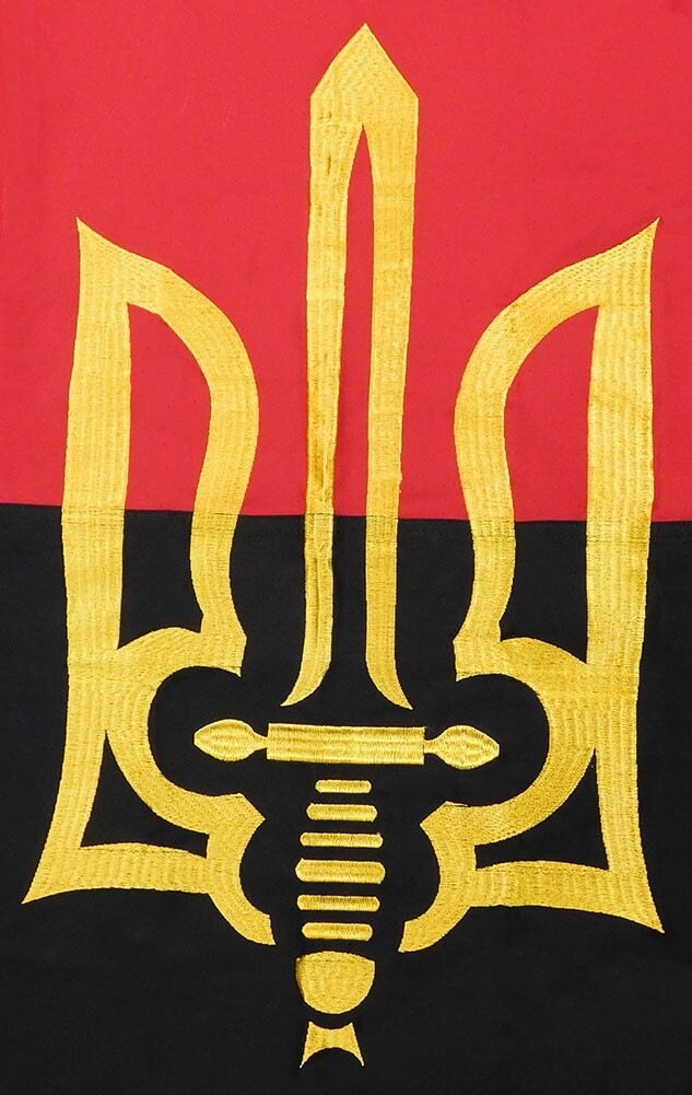 Ukraine Resistance Red Black 3×5 3’x5′ Premium Quality 100% Cotton Flag 2 Clips