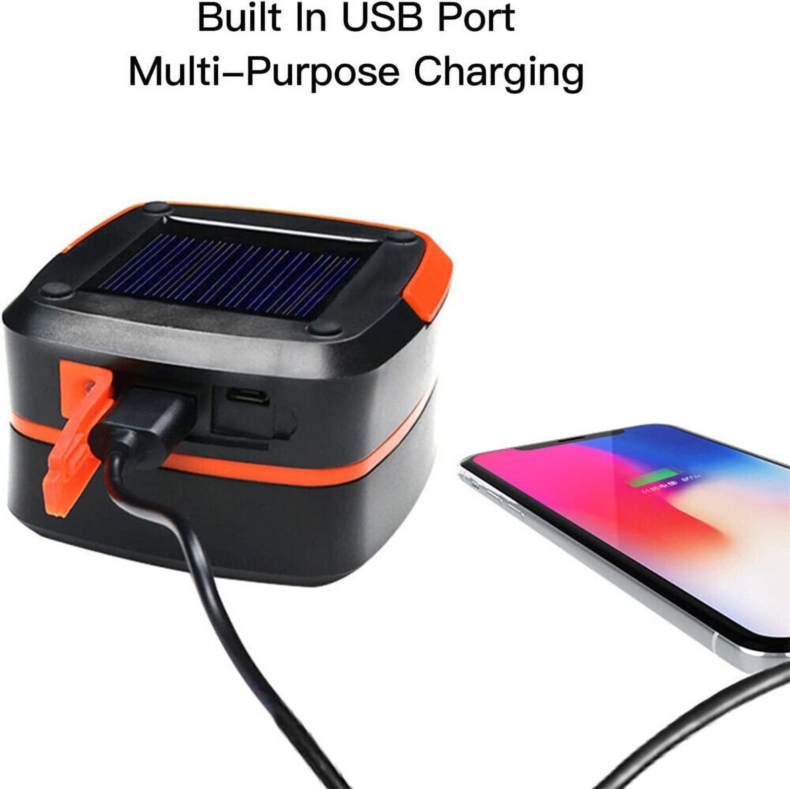Solar Lantern Camping Tent Lights USB Recharge Power Outage foldable LED Lantern