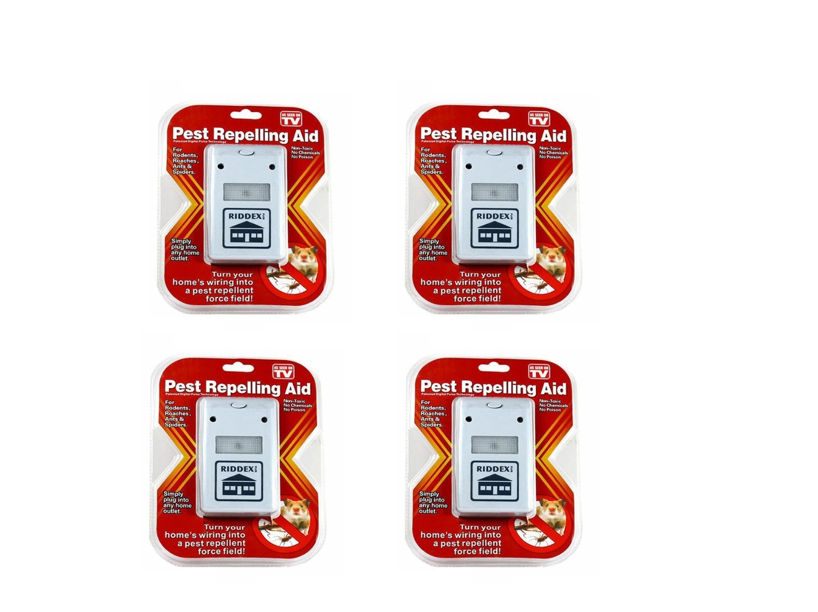 Riddex Plus Ultrasonic Pest Repeller Electronic Plug In Control Mice Roach Insec