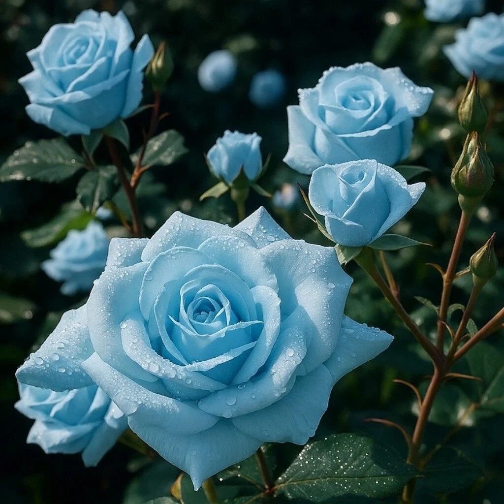 Light Blue Rose Seeds- 50 or 100 Seeds.USA Seller- Free Shipping