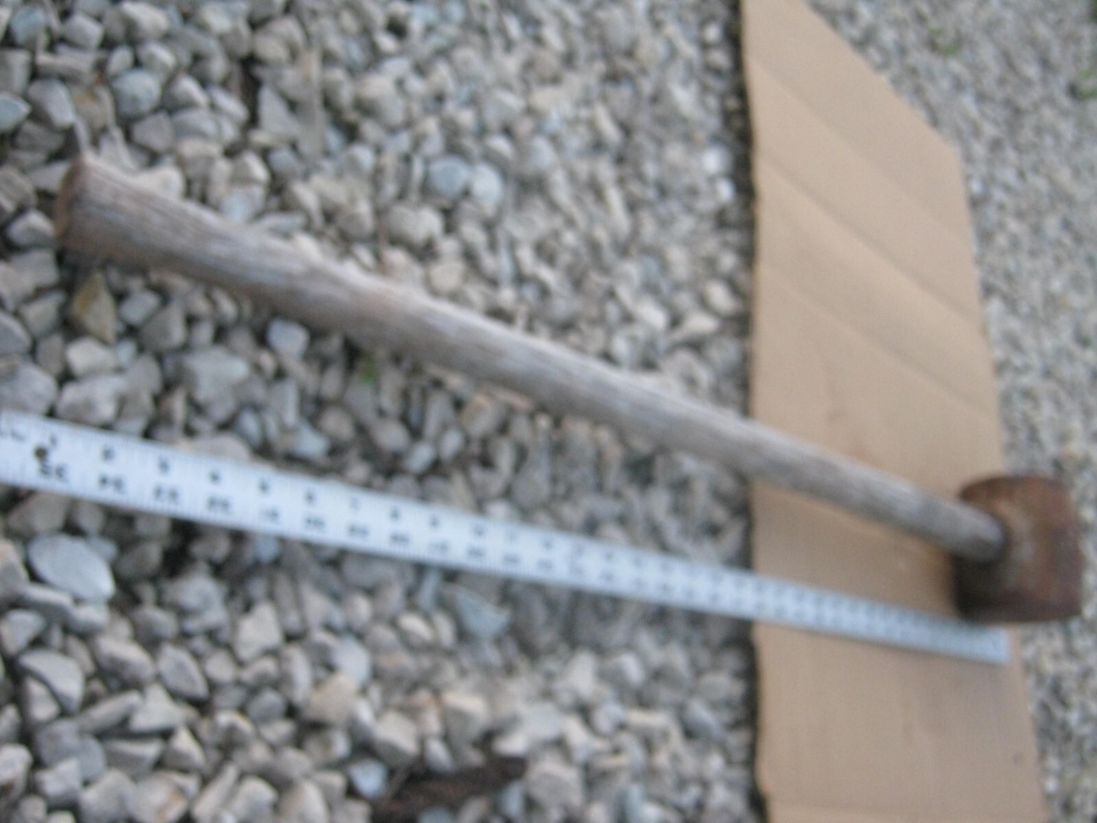 36″ long # 13 R K Antique Vintage Primitive Sledge Hammer 15″ lb w/ the handle
