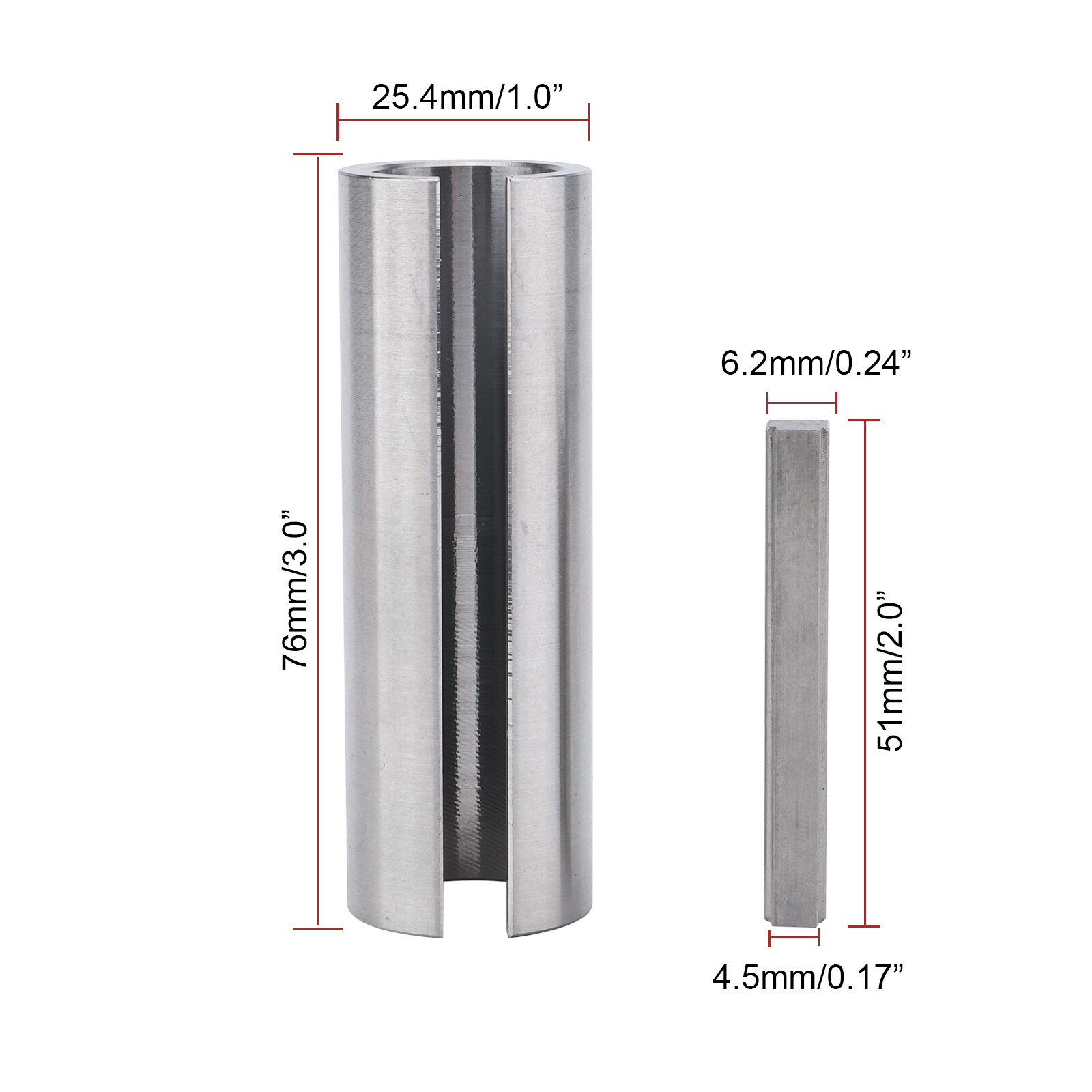 3/4 in to 1in w/Step Key Gas Engine Pulley Crank Shaft Sleeve Adapter Predator