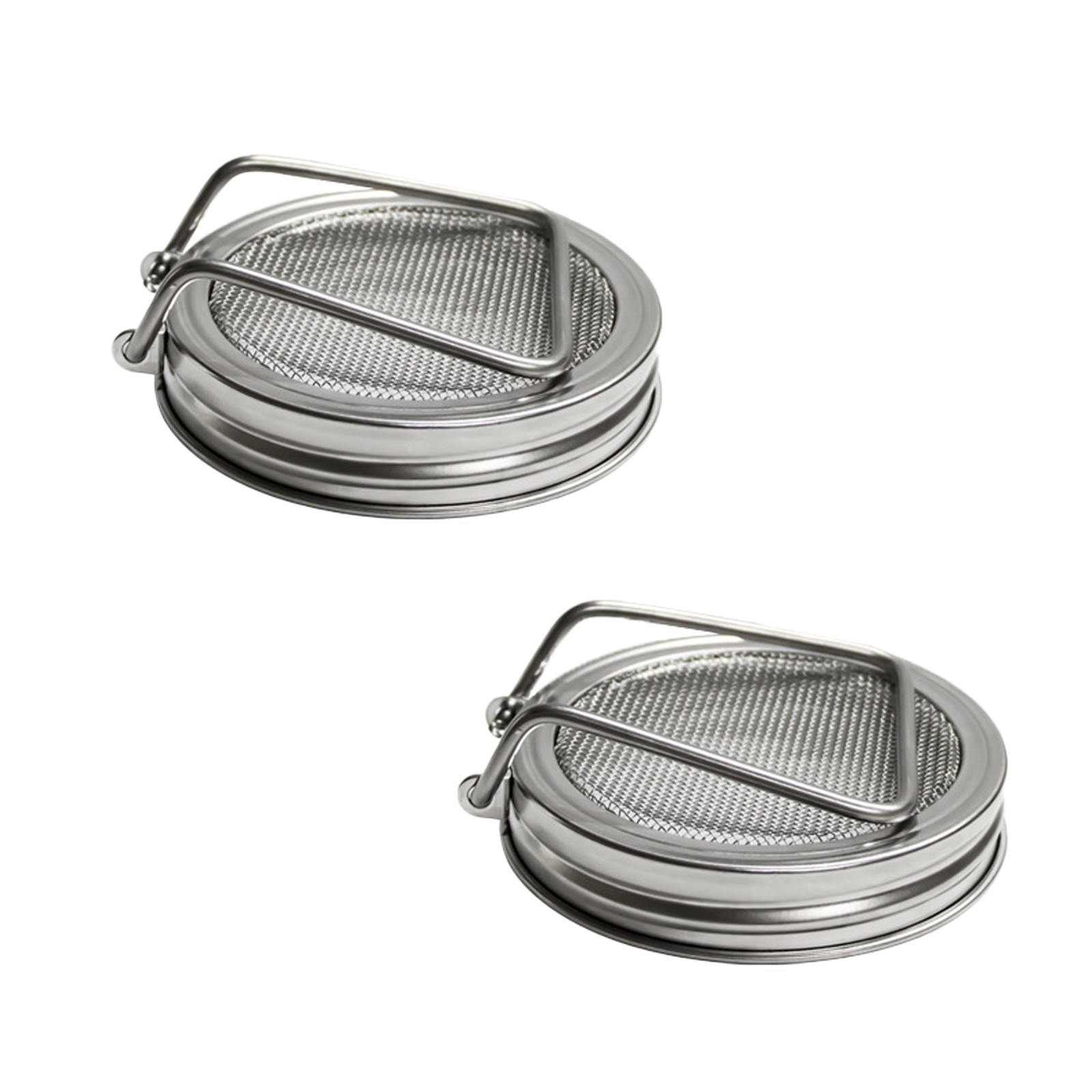 Bean Sprouts Growing Lid, 2 pcs Stainless Steel Sprouting Lids for Mason Jars