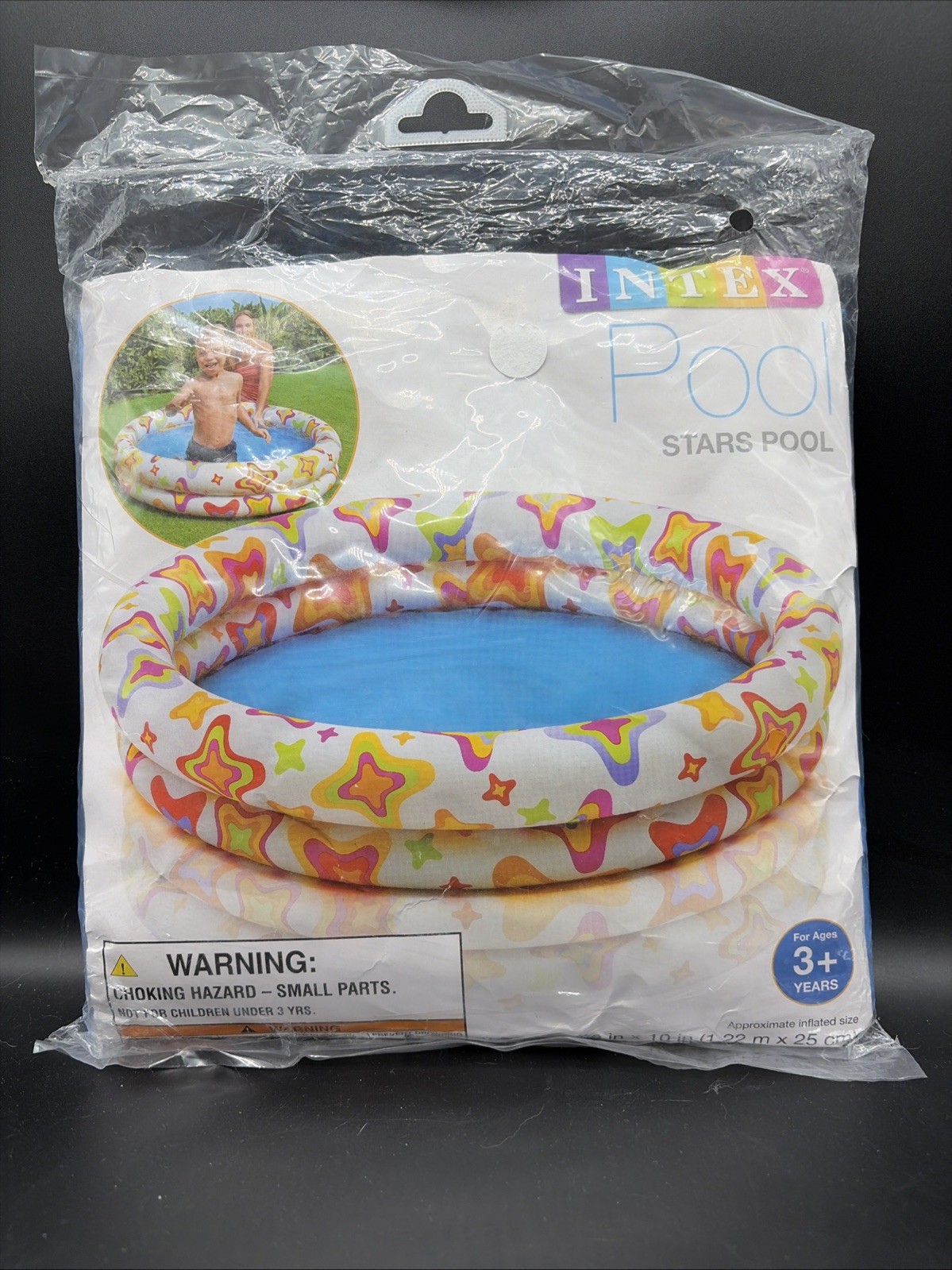 (1)-Intex Inflatable Vinyl Kids Family Swimming Pool 48″ Diameter 59421EP