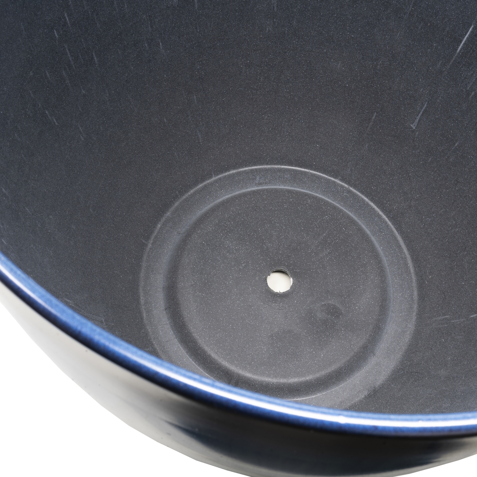 Gardener’s Select Large Egg Shaped Planter, 18 Inch, Blue Flower