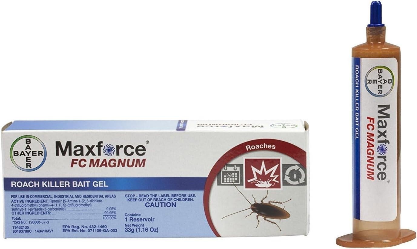Bayer Maxforce FC Magnum Roach Killer Bait Gel 33g Indoor Cockroach Control Tube
