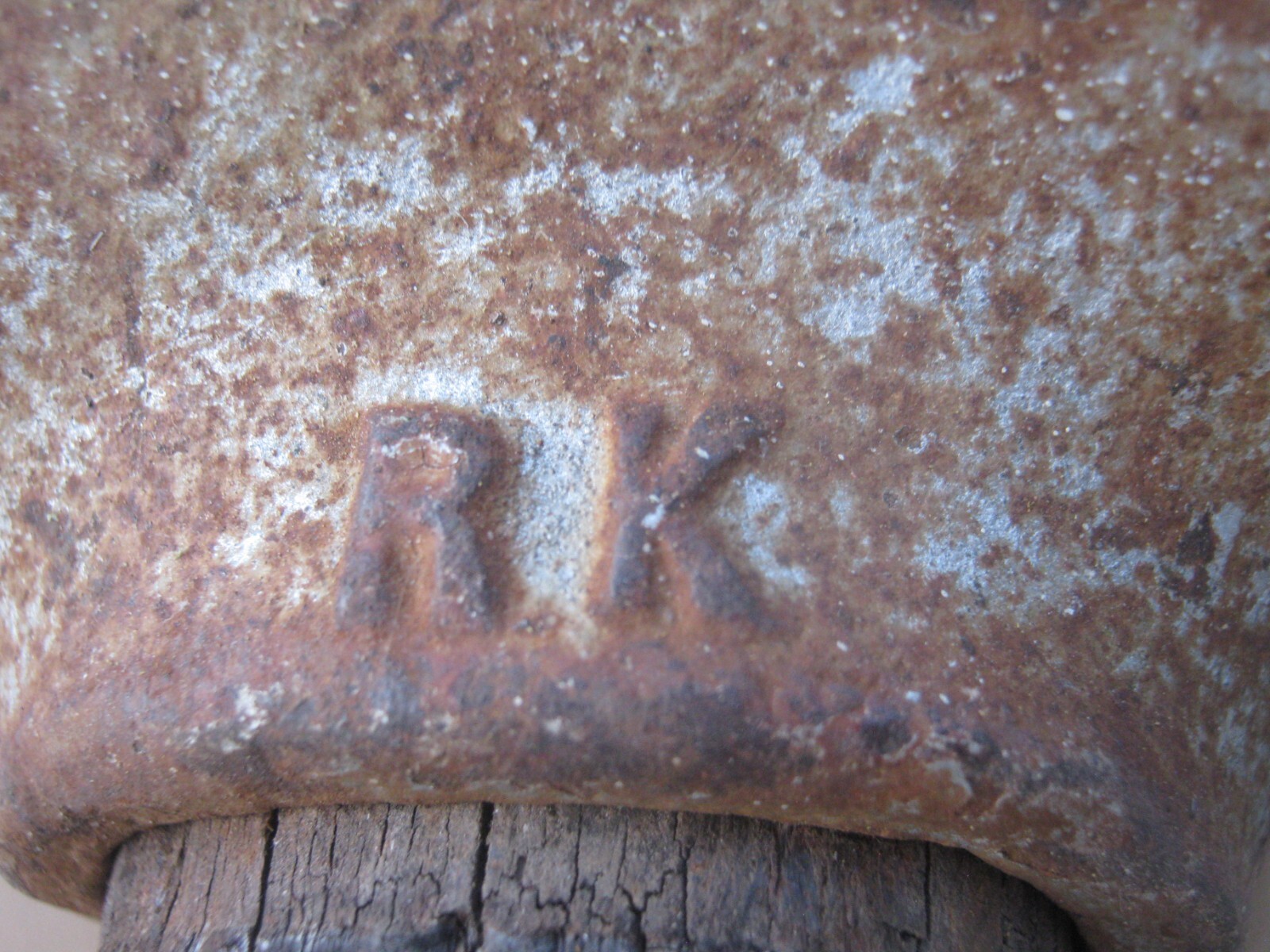 36″ long # 13 R K Antique Vintage Primitive Sledge Hammer 15″ lb w/ the handle
