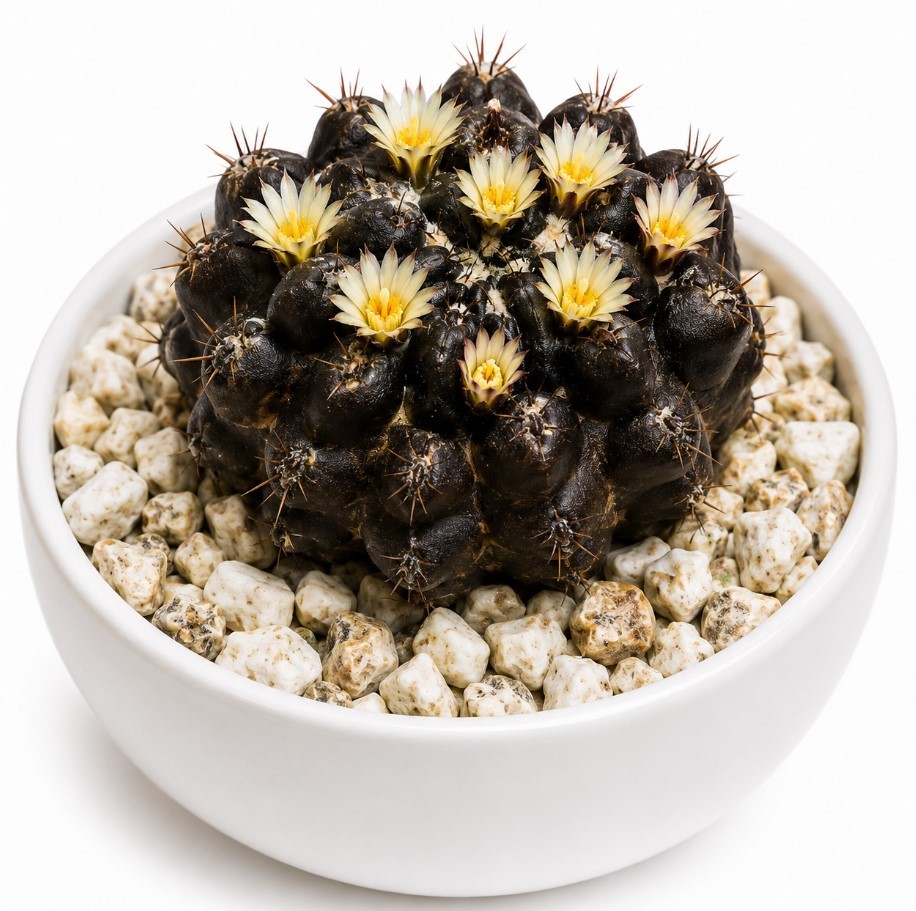 Rare Black Cactus Live Plant 4″ Pot Neochilenia Huascensis