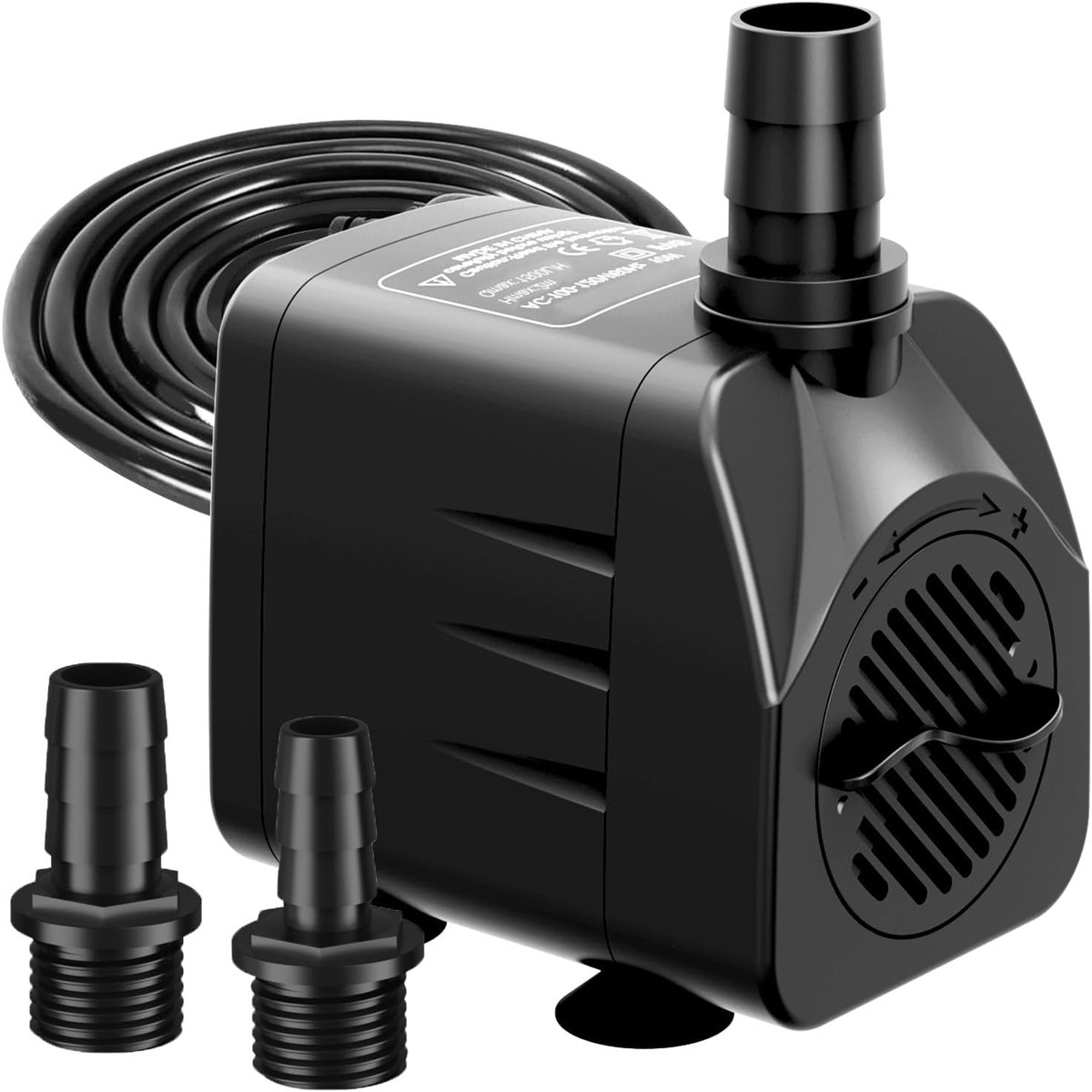 110V Submersible Pump 400GPH with AUTO-Shut-Off 6.5ft High Lift for Fountains