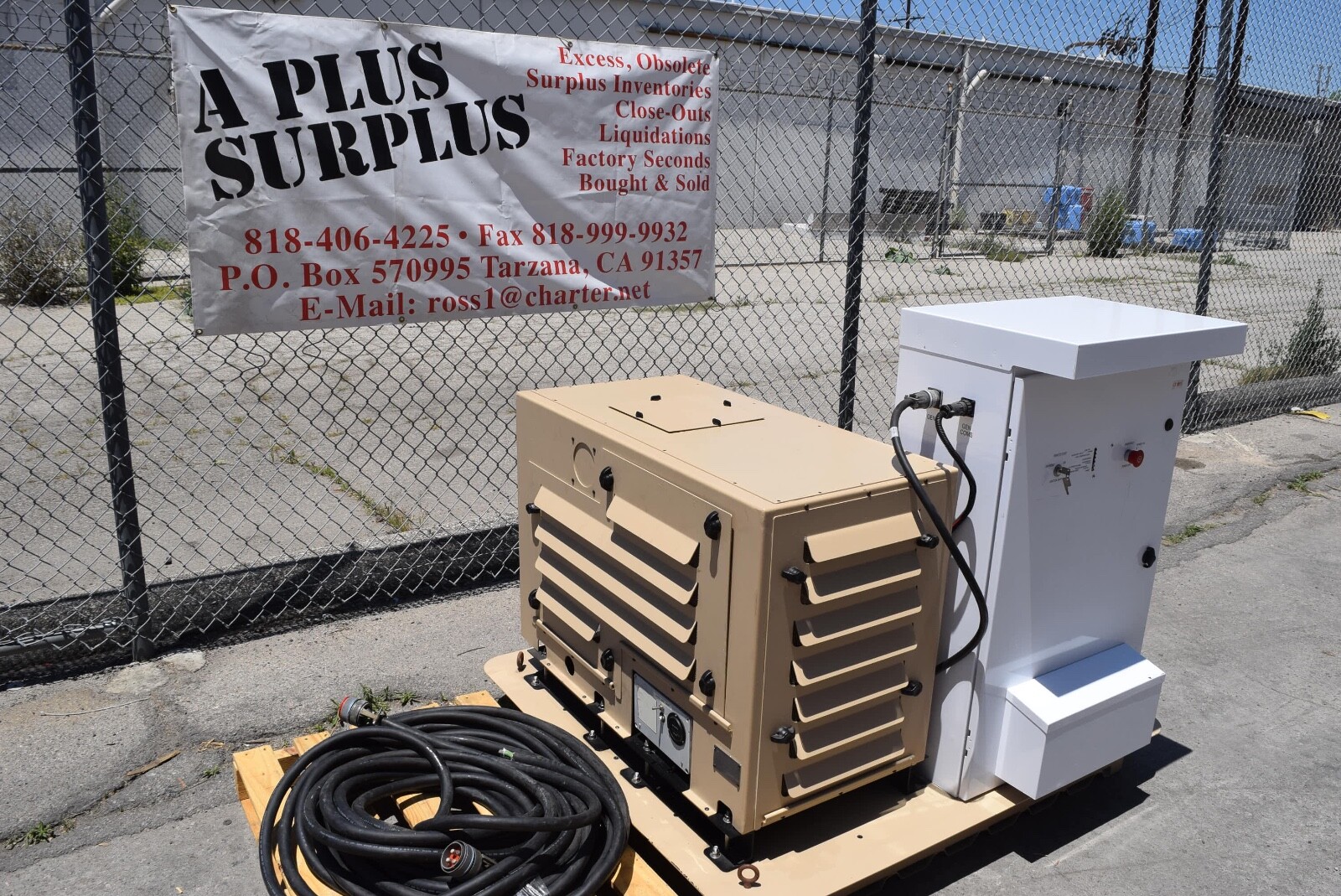 Kohler NEW SURPLUS PORTABLE STAND ALONE Slow-Turning 5 kW Diesel Generator 120v