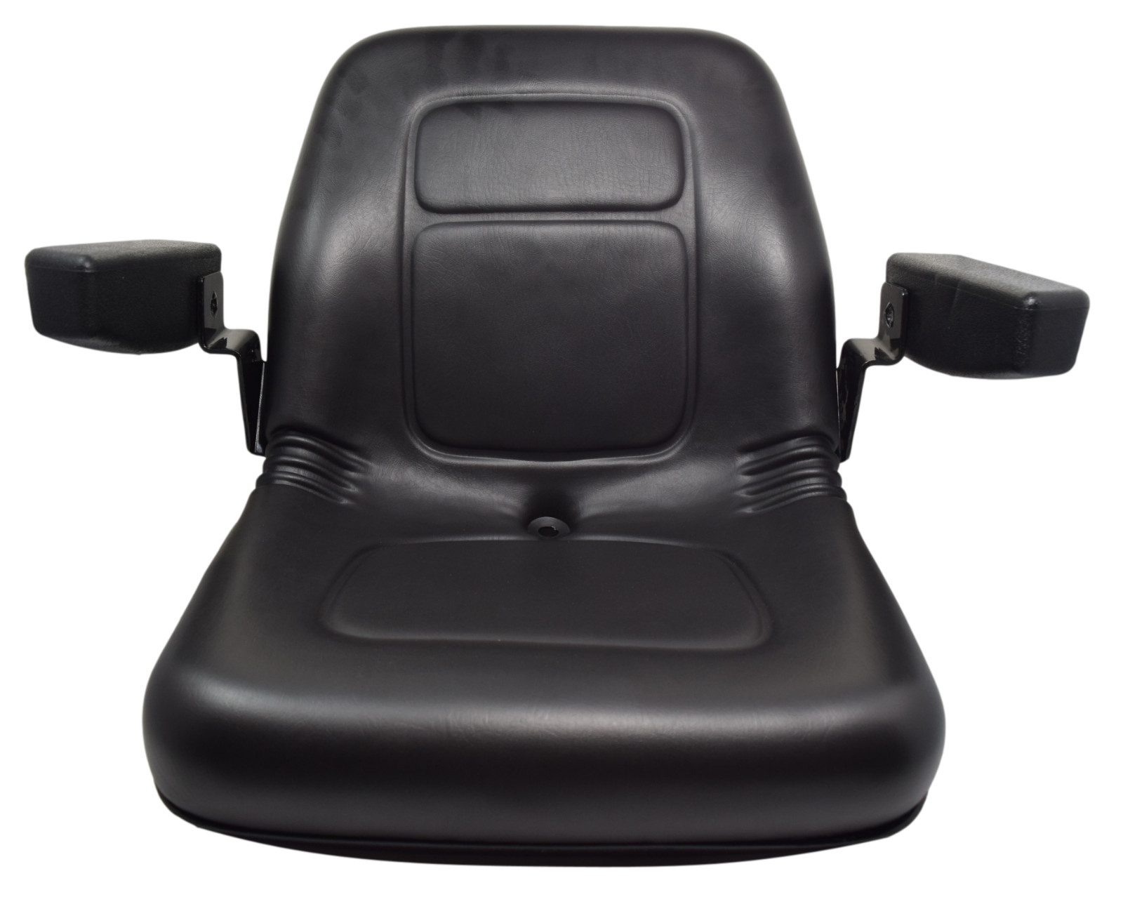 High Back Lawn Mower Seat w/ Armrests Black Gravely, Husqvarna, Hustler