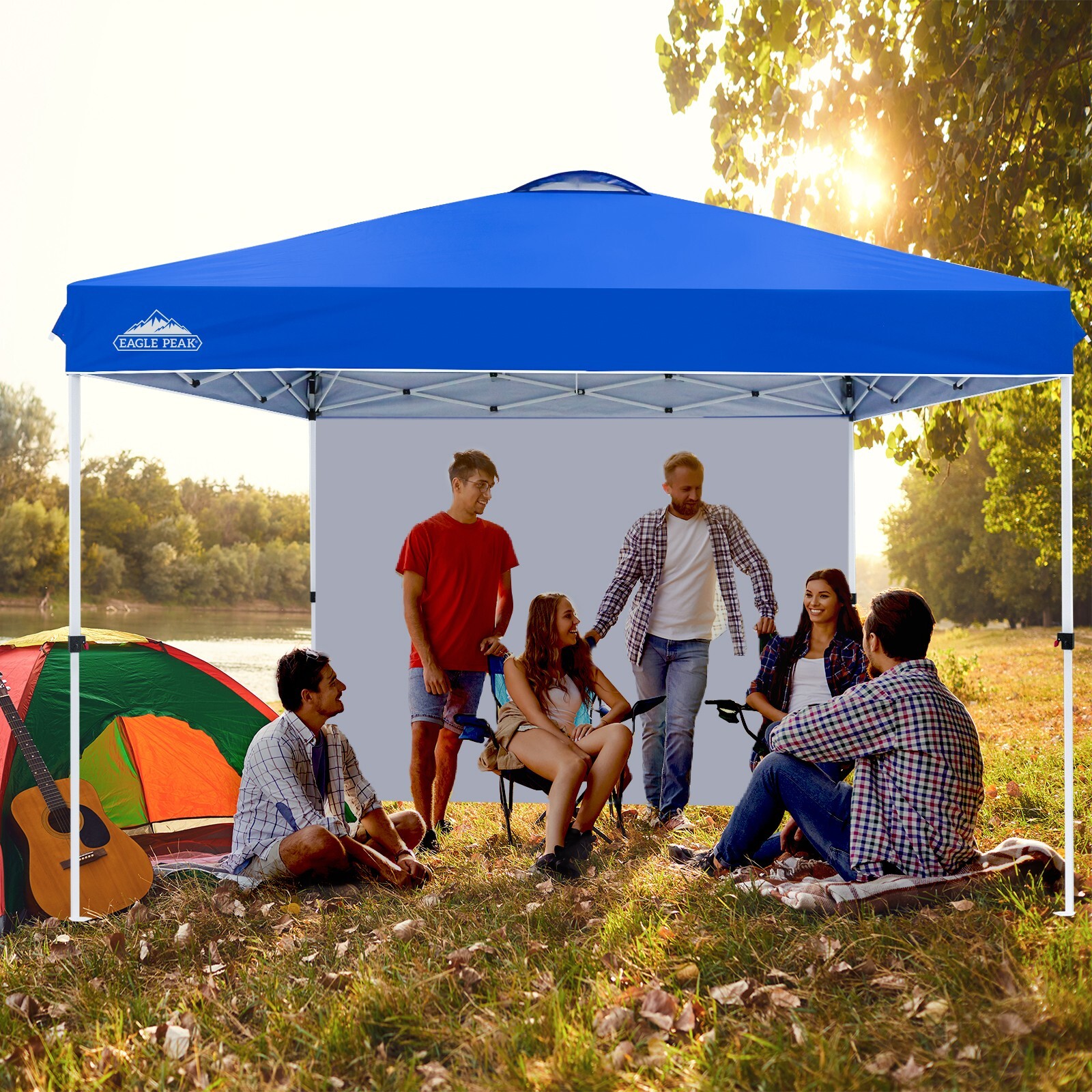 EAGLE PEAK 12×12 Pop Up Canopy Tent with 1 Sidewall