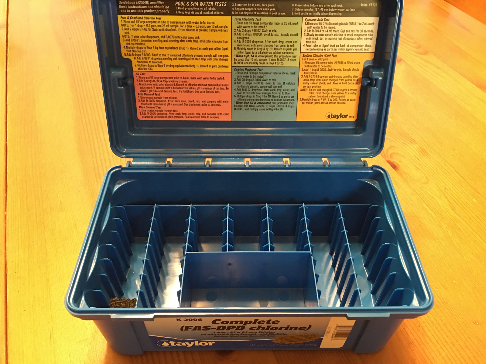 TAYLOR TECHNOLOGIES INC K-2006 K-2005 REPLACEMENT CASE ONLY 7122 3/4 ounce size