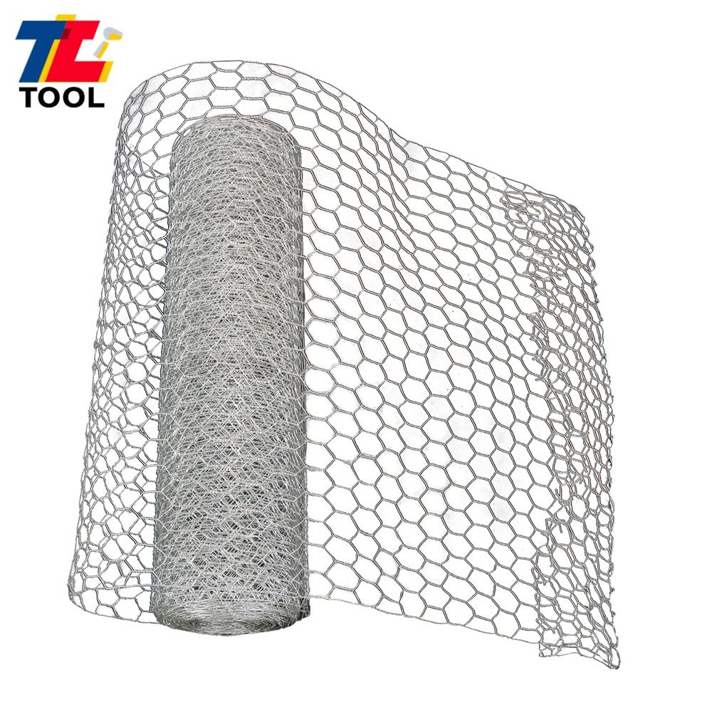 24In×100FT 1″ Hole Galvanized Garden Fence Poultry Netting For Chicken Coop