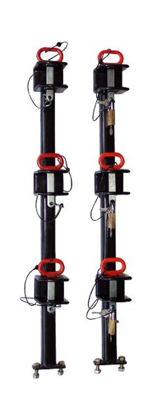 3 Trimmer Rack, Vinyl Coated – Holds String Trimmers, Wall Mount Storage