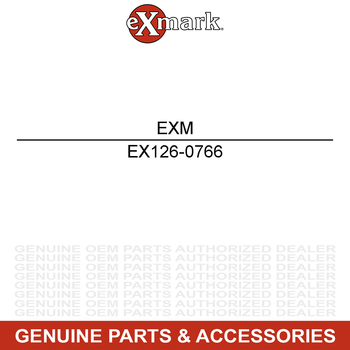 Exmark 126-0766 52 Inch Deck with Decals Turf Tracer S Series