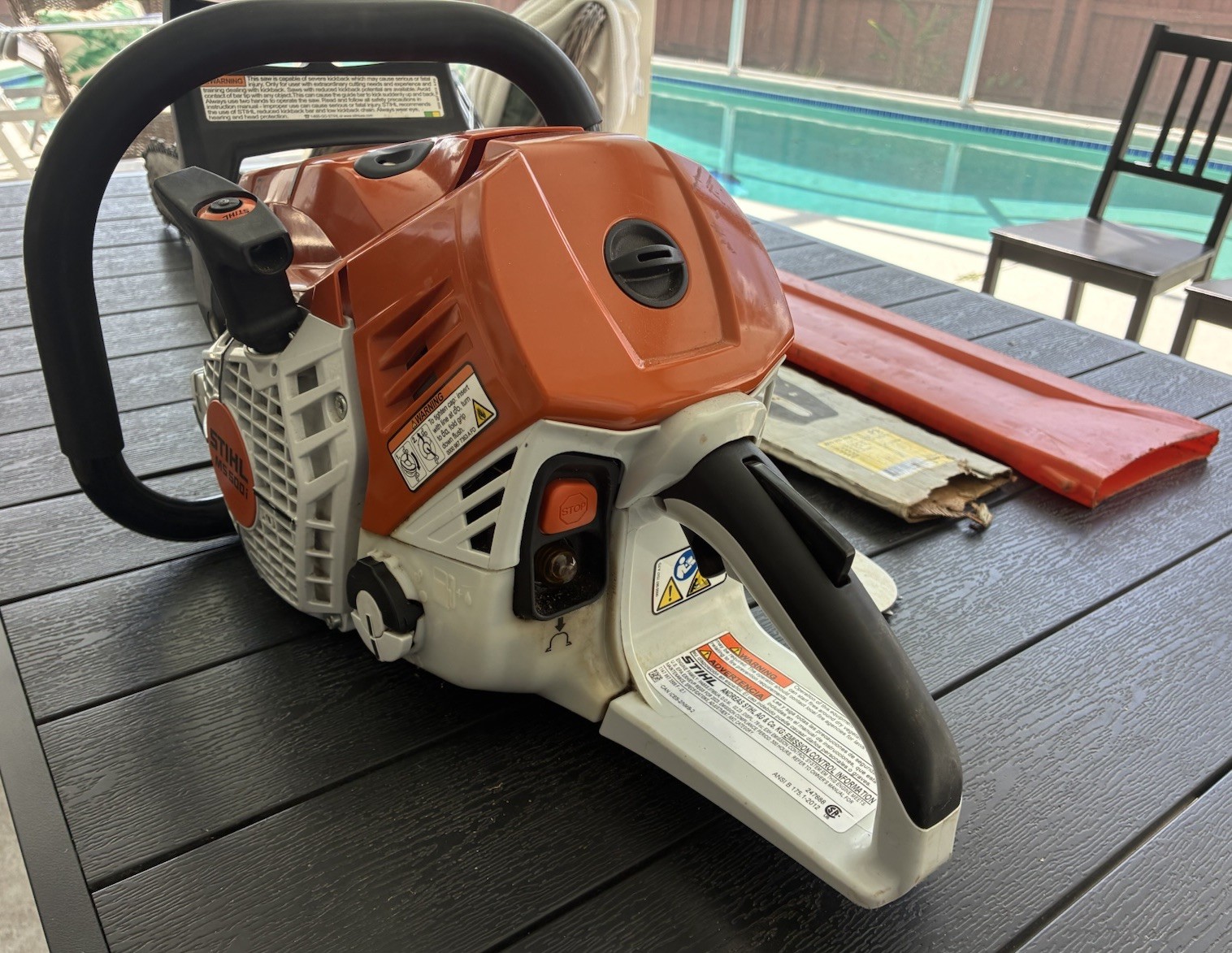 Stihl MS 500i Professional Chainsaw Fired 3 Times