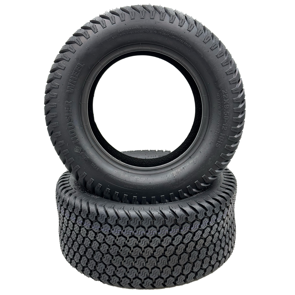 Set of 2 – 22×9.50-12 4 Ply Super Turf Tire