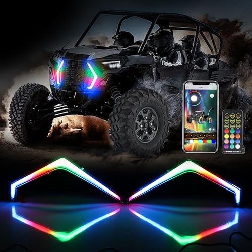 RZR XP Front Accent Lights – Chasing Color Fang Lights – RZR XP