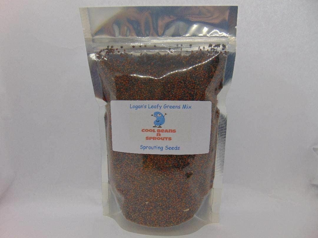 Logan’s Leafy Greens Mix Seeds for Sprouting microgreens, Arugula, Curled Cress.