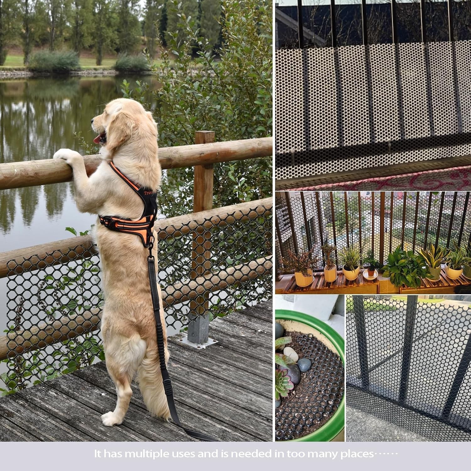 Easy-Install 7.87in x 5.91ft Plastic Chicken Wire for Gardens and Pet Protectors