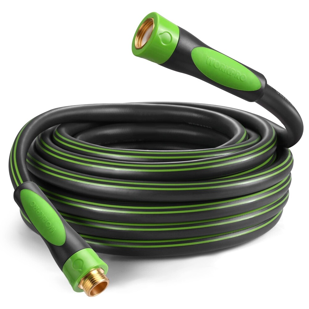 WORKPRO 5/8 IN x 50 FT Garden Hose Heavy Duty for Outdoor, Lawn Garden Car Wash