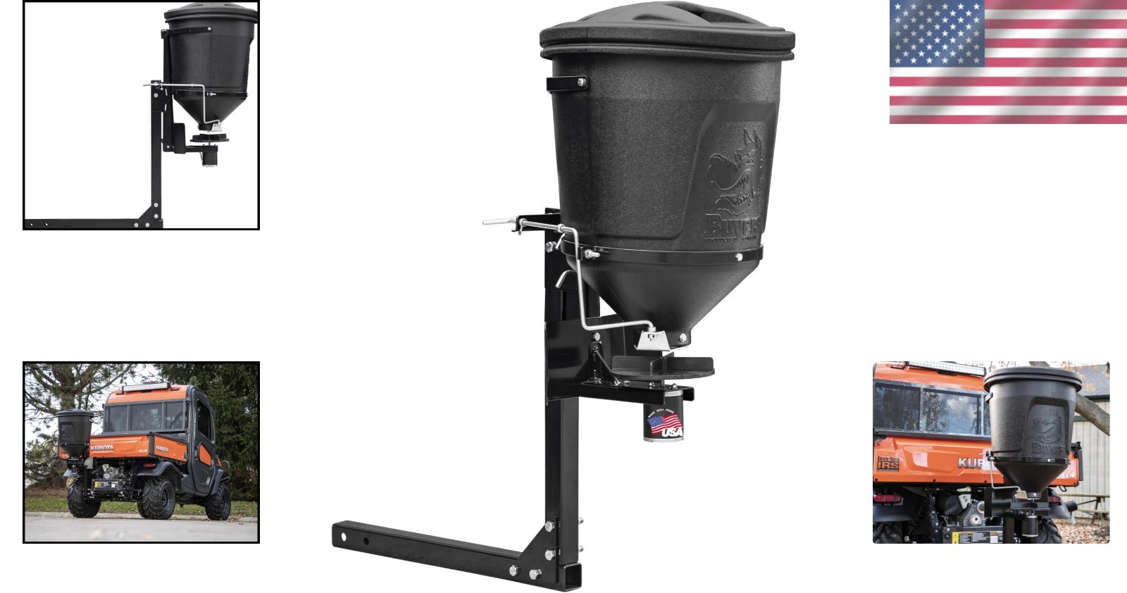 Multi-Purpose UTV Spreader for Fertilizer, Seed, and Deer Feed – 150 lb Capacity