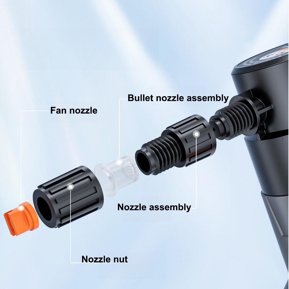 Electric Foam Sprayers 2L Pressurized Rechargeable Home Garden Car Wash Cleaning