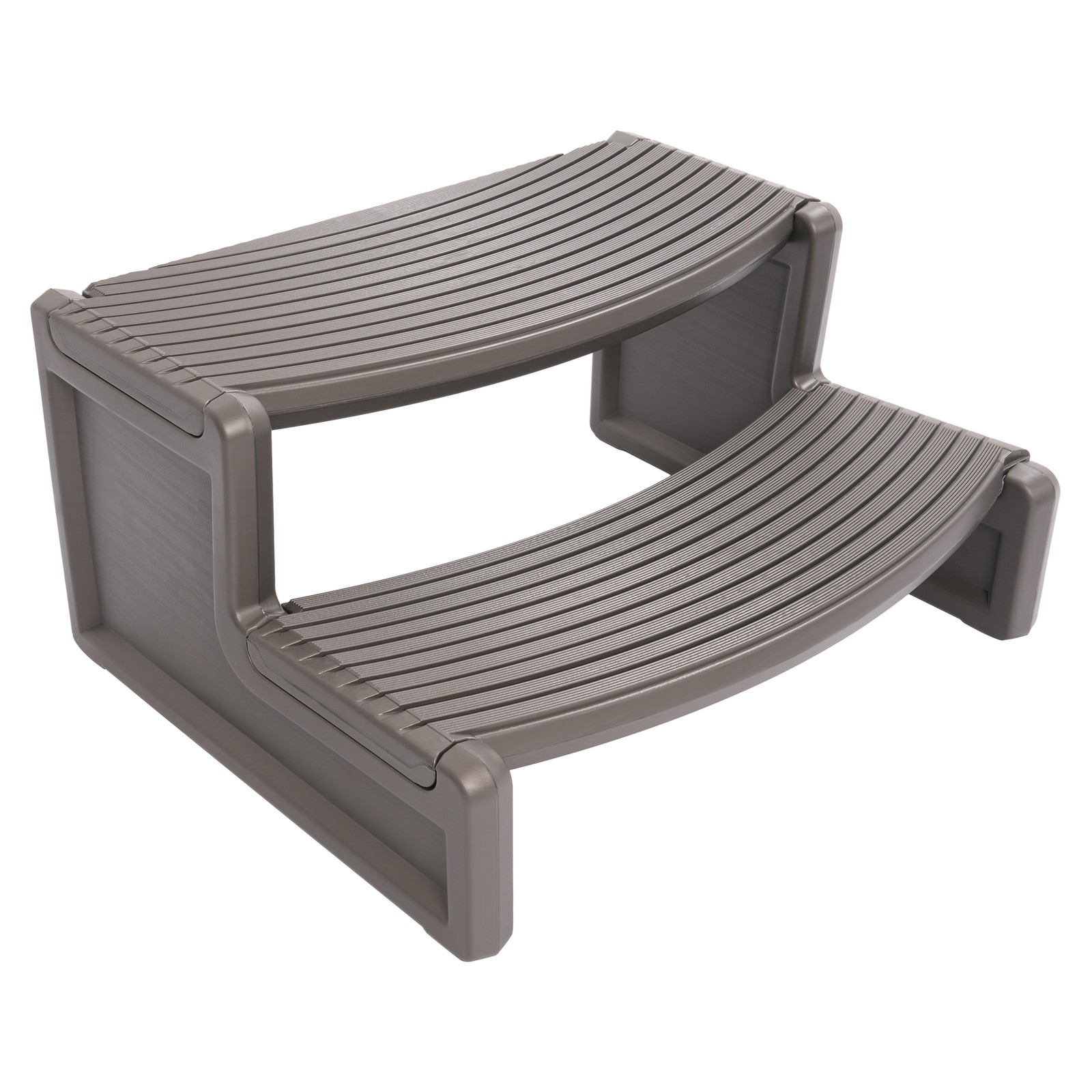 Universal Spa Hot Tub Steps No Slip Handi-Step Dark Gray/Black/Carbon Gray/Brown