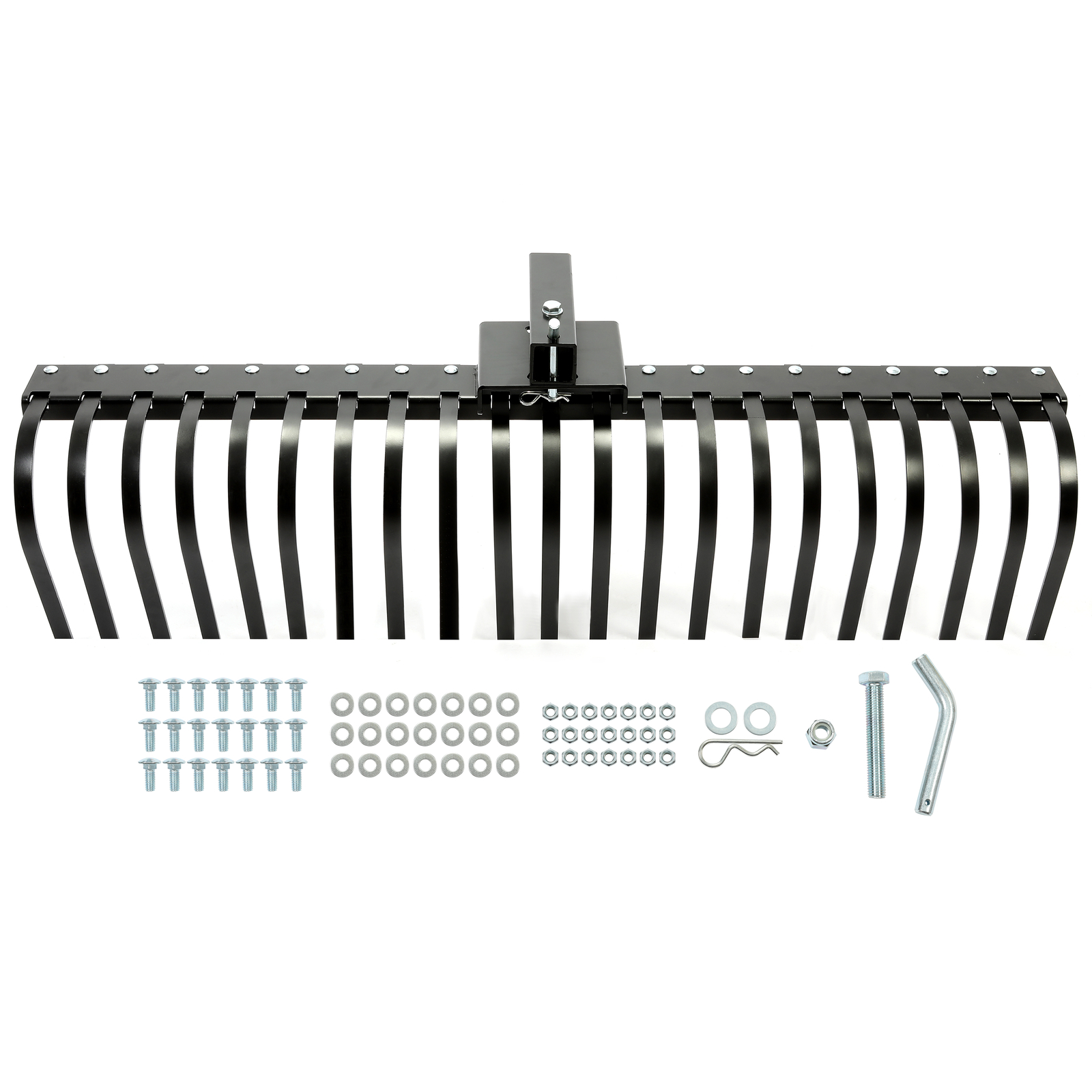 2″ Hitch Receiver 3 Point Landscape Rake 5′ For ATV UTV SXS Compact Tractors