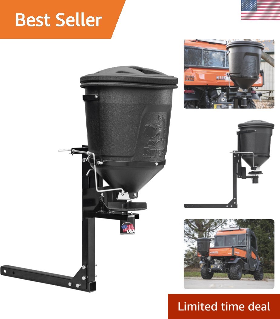 Multi-Purpose UTV Spreader for Fertilizer, Seed, and Deer Feed – 150 lb Capacity