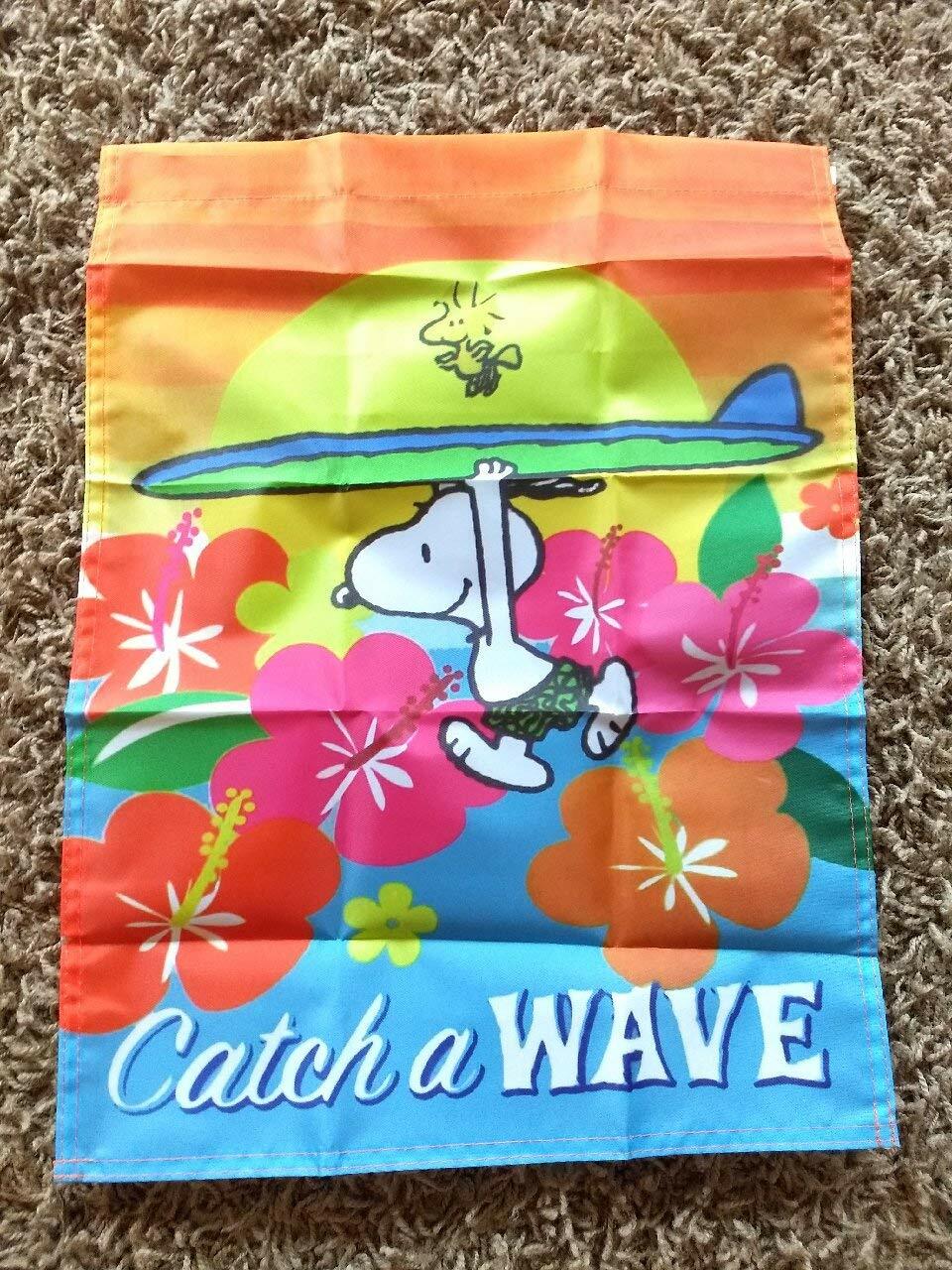 Snoopy Summer Surfing Catch a Wave 14×18 inches Garden Flag