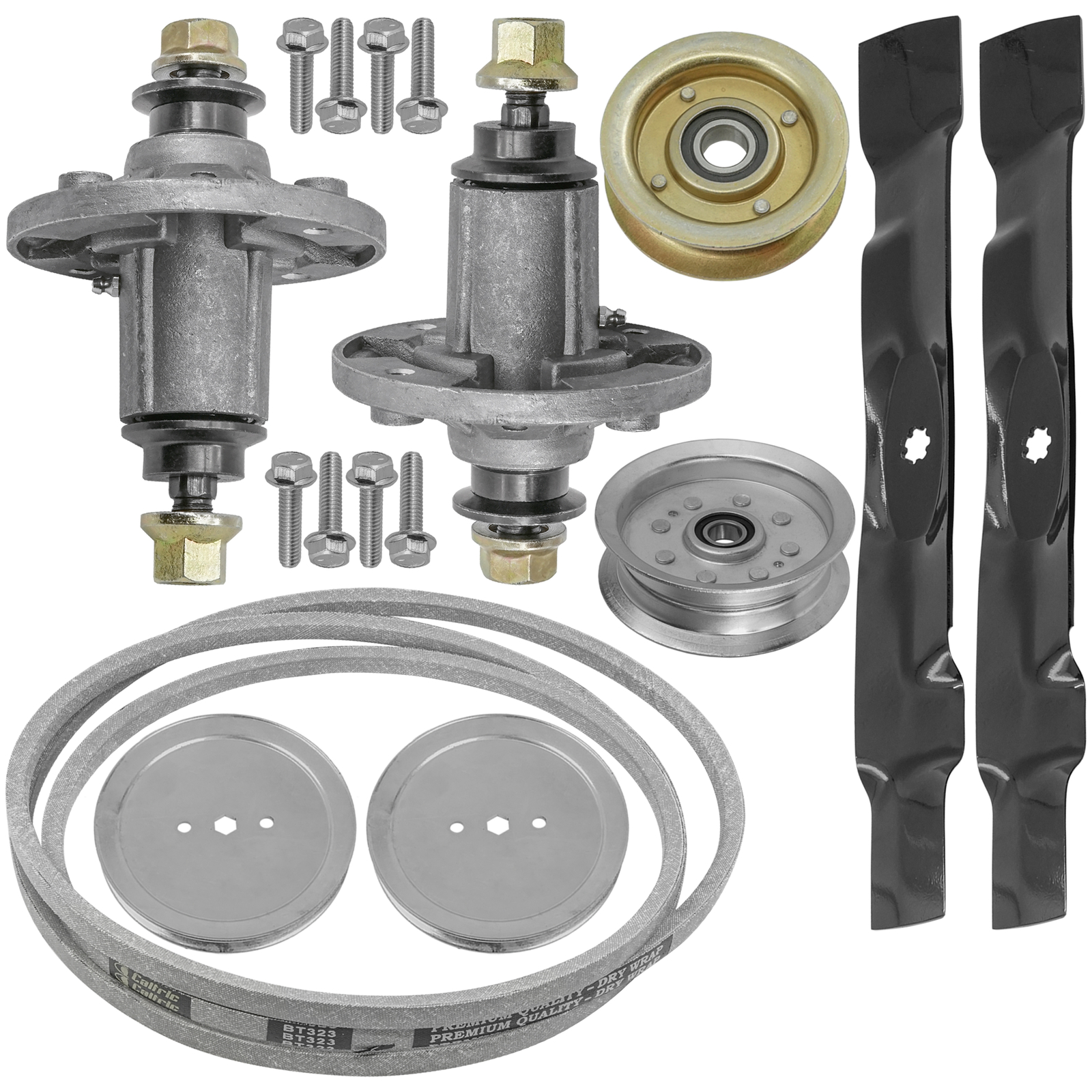 42″ Spindle Blade Belt Pulley Kit for John Deere LA100 LA105 LA110 LA115 LA120
