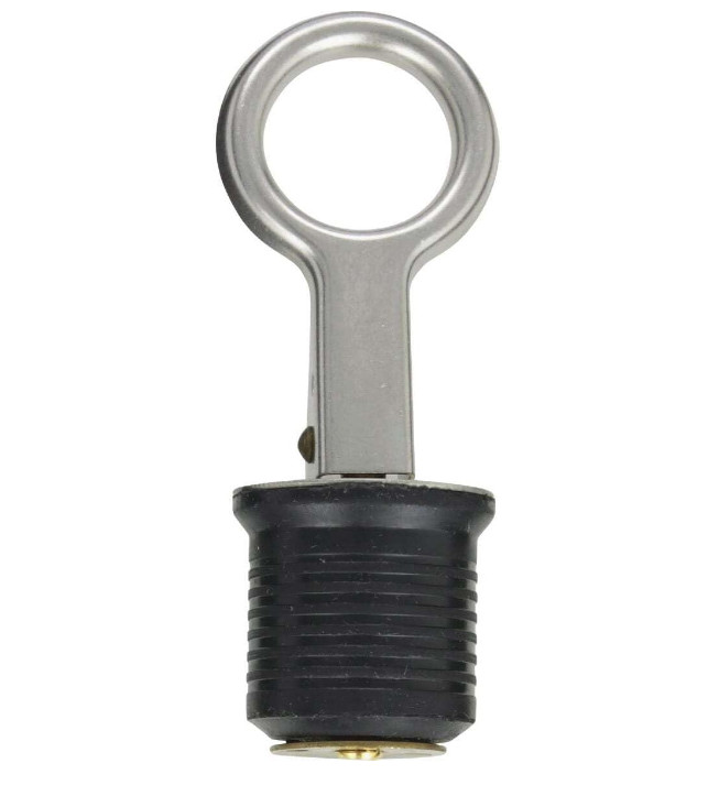 49467 Lawn Roller Plug 1-1/4 Replacement End Plug Silver Black Metal Plastic