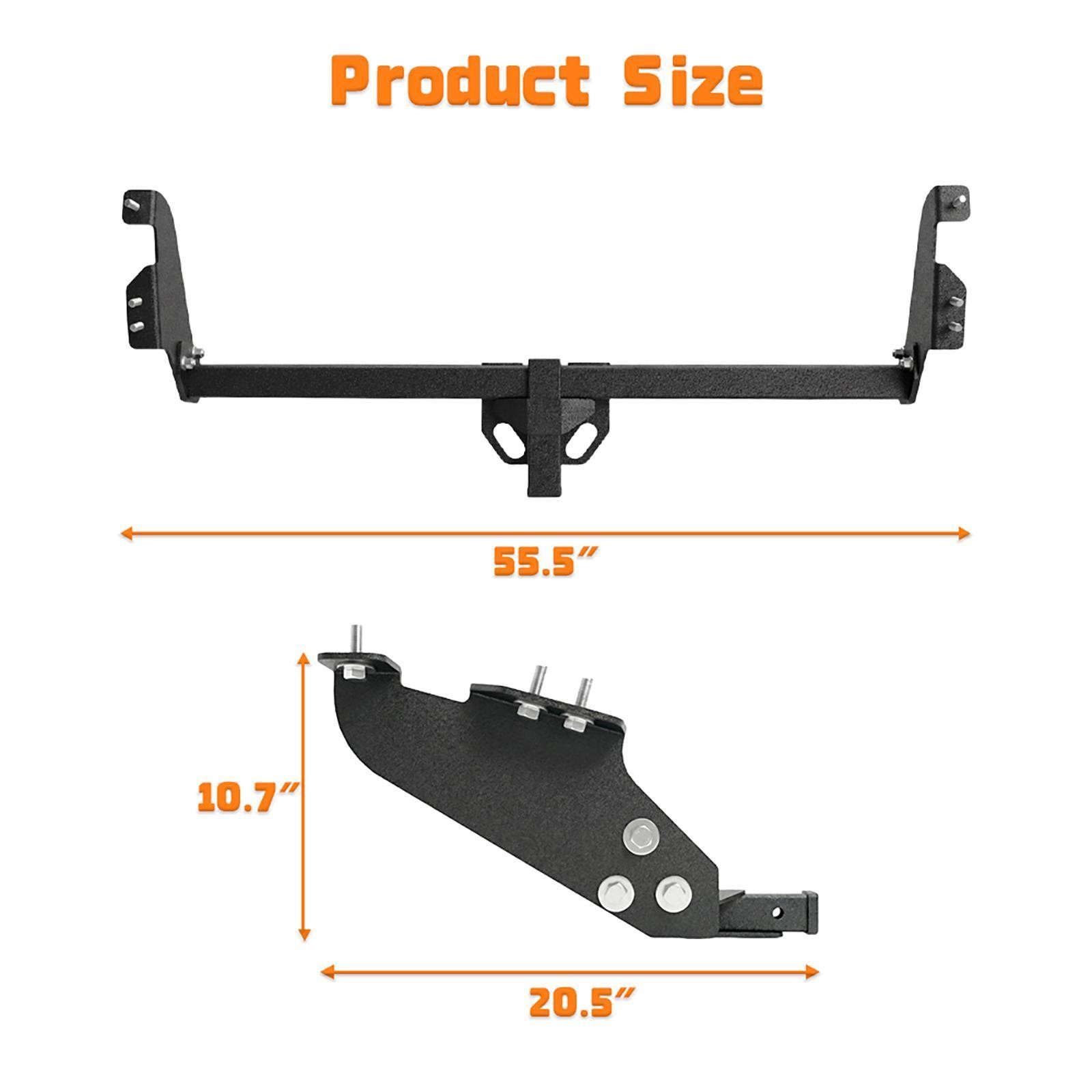 Rust Resistant Trailer Hitch Rear Bumper Towing Mount for SUV Truck 2 Inch