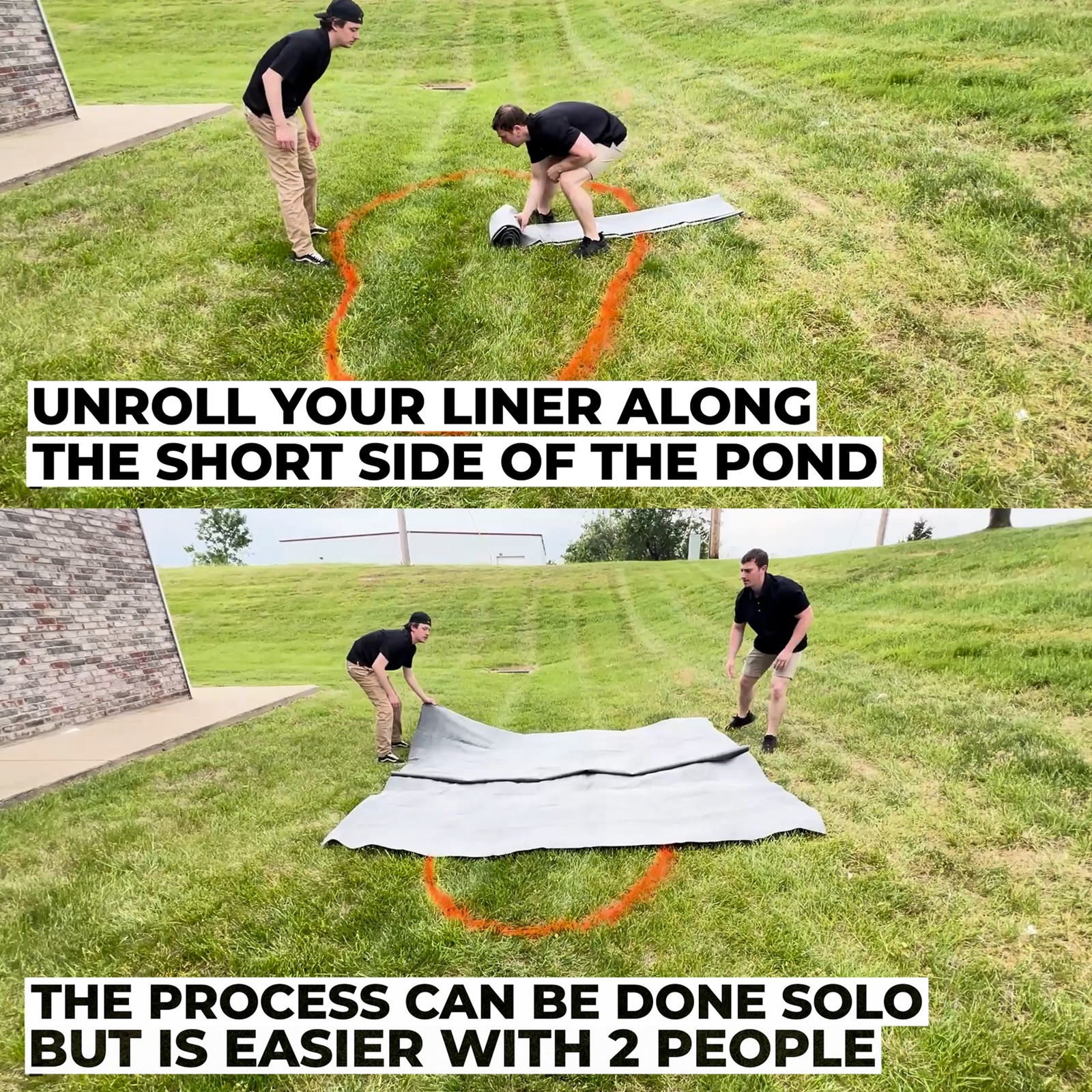 LifeGuard Pond Liner and Geo 15 ft. x 20 ft. 60-Mil EPDM w/ Lifetime Warranty