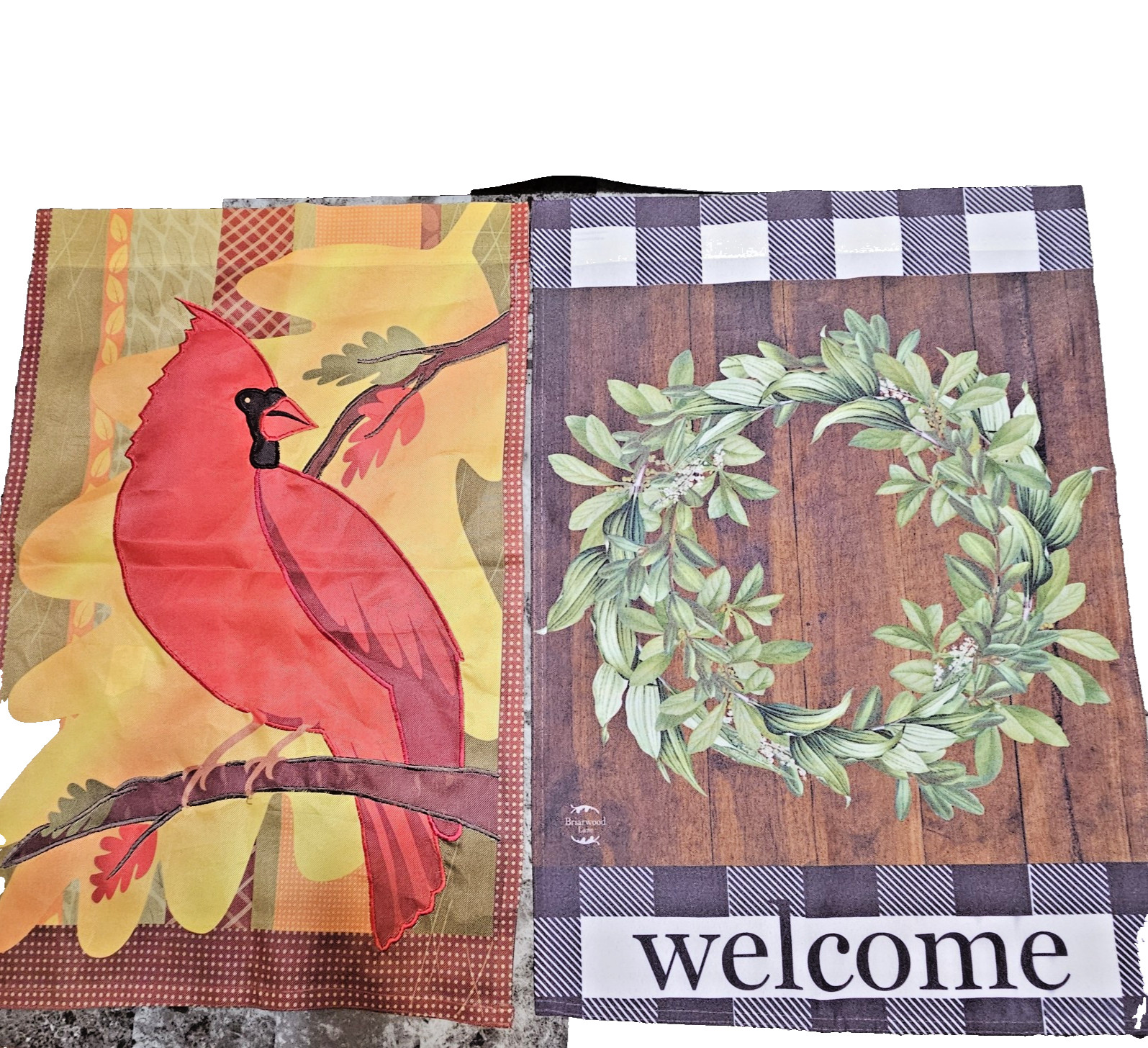 Garden Flags Seasonal Lot of 6 Spring Summer Fall Winter