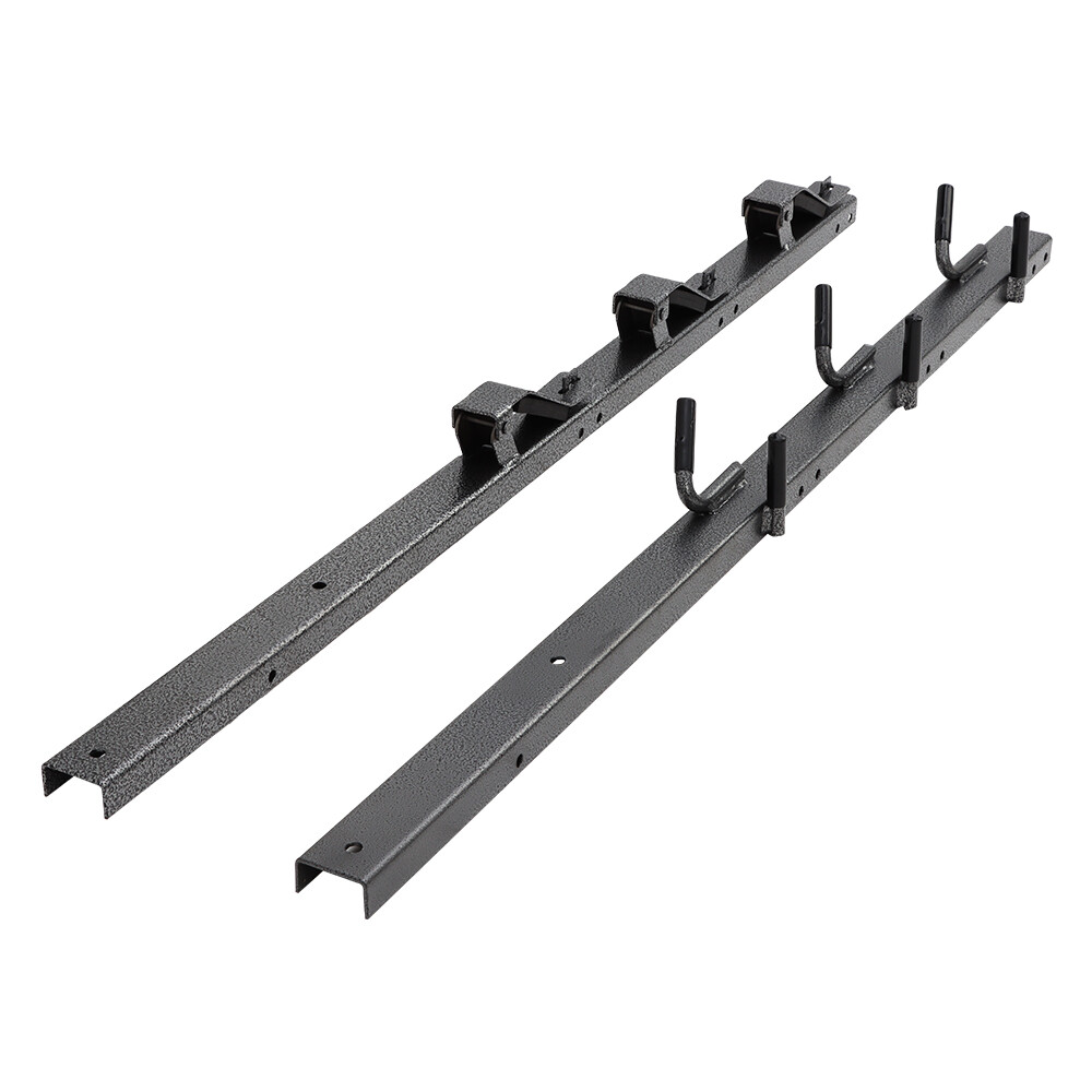 TIEWARDS 3-Place Weeder Trimmer Rack Holder for open Landscape Trailer Lockable