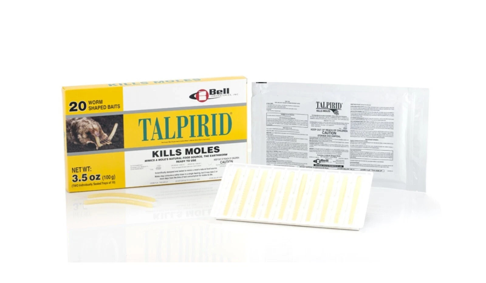 Bell Labs TALPIRID 7150 Bait Worms – 20 Count