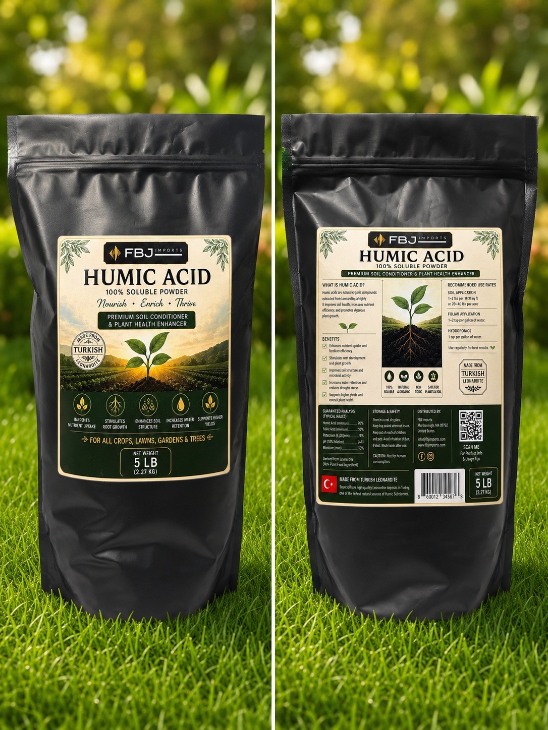Humic Acid powder Organic! (5lb bags)