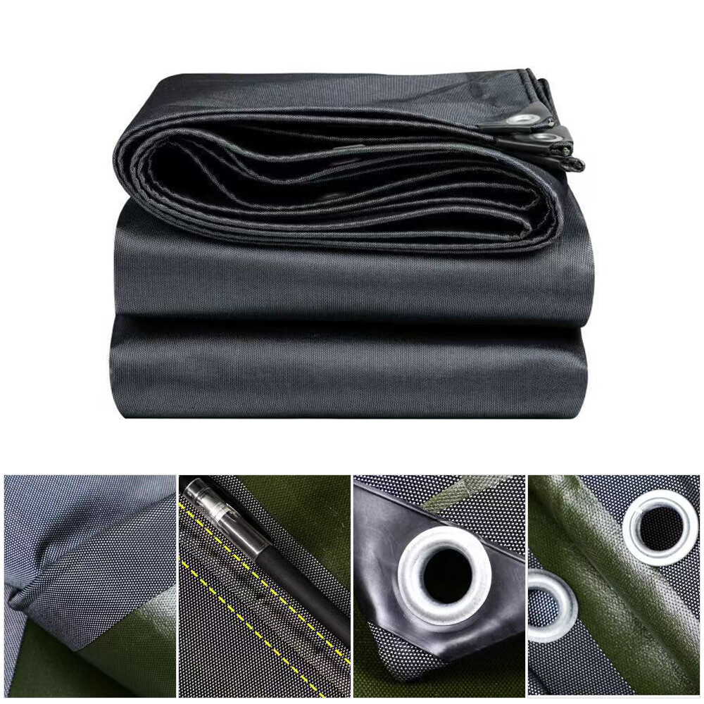 Canvas Tarps 16 oz 20ft x 20ft/24ft/30ft Heavy Duty Waterproof Tarpaulin Cover
