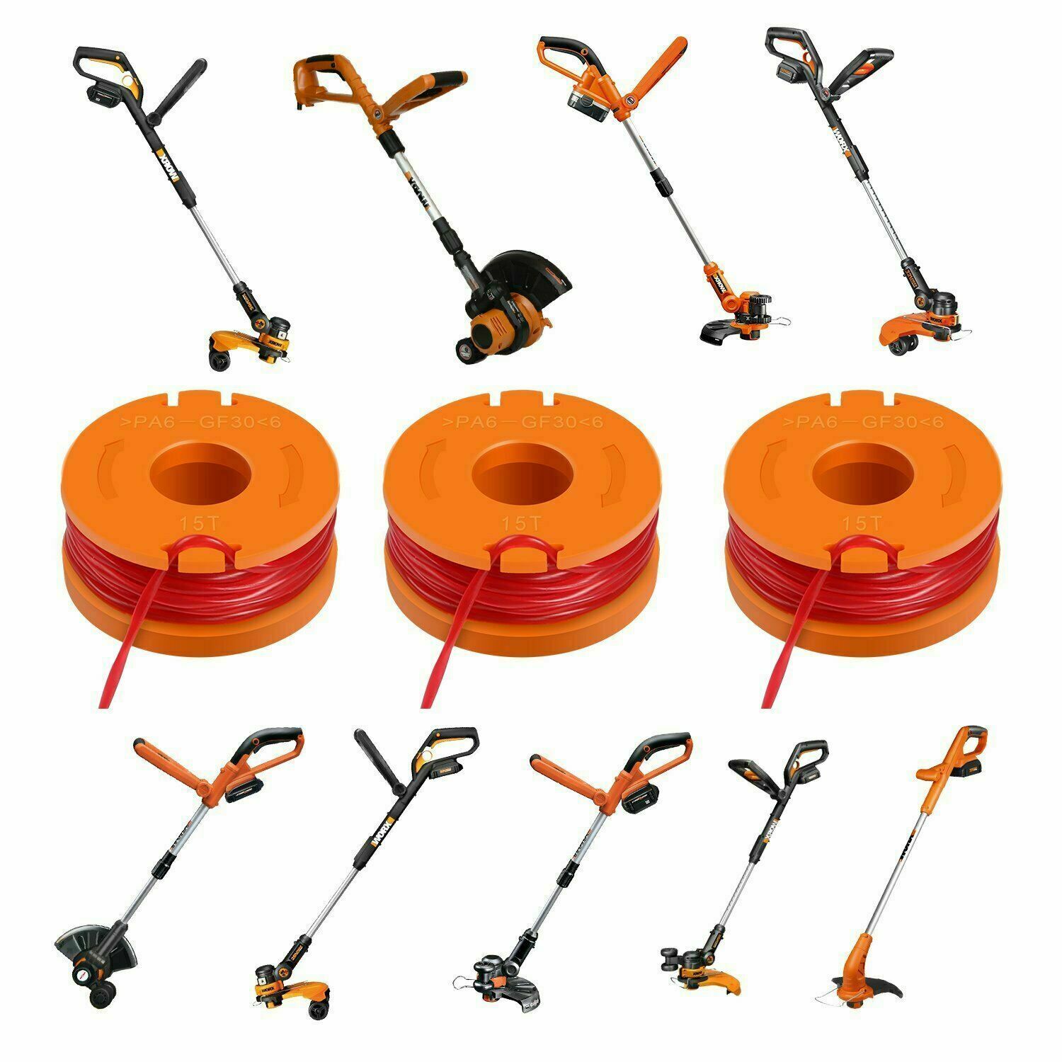 WORX WA0010 PREMIUM Replacement String Trimmer Spool Line Cap Cover WA6531 Worx