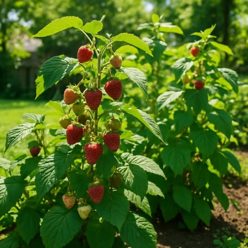 Raspberry Caroline Live Plants, 2-Pack – Full Sun, Fruit, USDA Zone 4-8, Outdoor
